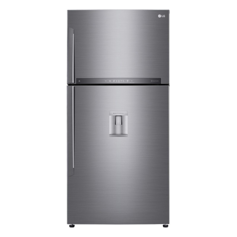 Frigorifero combinato LG GTF916PZPED 184 630 L Acciaio Platino