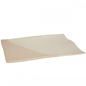 Centrotavola Romimex Bianco Beige 32 x 5 x 24 cm Rettangolare