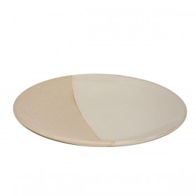 Centrotavola Romimex Bianco Beige 31 x 4 x 31 cm Rotondo