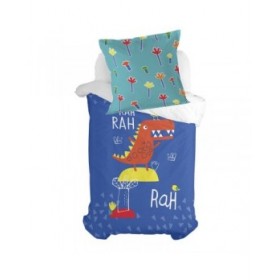 Federa HappyFriday Moshi Moshi Funnysaurus Multicolore 80 x 80 cm