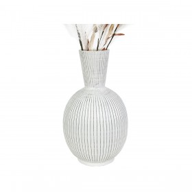 Vaso Romimex Beige Ceramica Sferico 24 x 45 x 24 cm