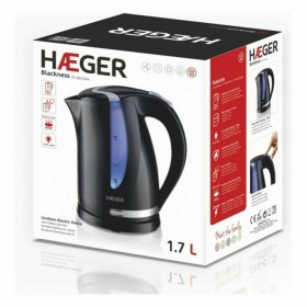 Bollitore Haeger EK-22B.023A Nero Acciaio inossidabile 2200 W 1,7 L