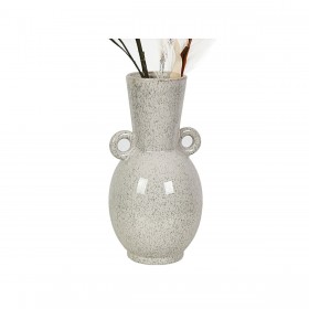 Vaso Romimex Beige Ceramica 15 x 30 x 15 cm Con manici