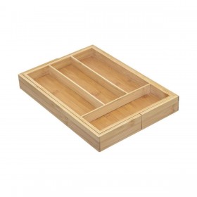 Vassoio Portaposate 5five Simply Smart Marrone Naturale Legno Bambù 34 x 25 x 4,5 cm