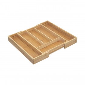 Vassoio Portaposate 5five Simply Smart Marrone Naturale Legno Bambù 34 x 25 x 4,5 cm