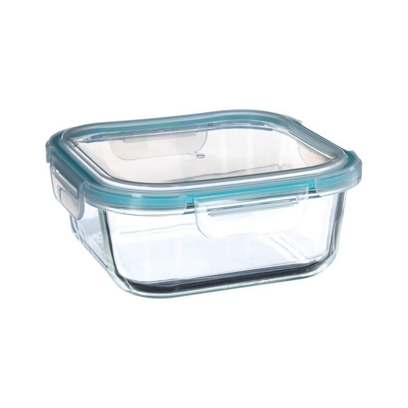 Porta pranzo 5five Simply Smart Azzurro Trasparente Cristallo 1,18 L 18,20 x 18,20 x 7,4 cm