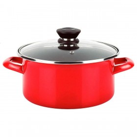 Casseruola FAGOR Optimax Rosso Acciaio Smaltato (Ø 26 x 14 cm)