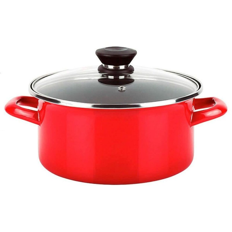 Casseruola FAGOR Optimax Rosso Acciaio Smaltato (Ø 26 x 14 cm)