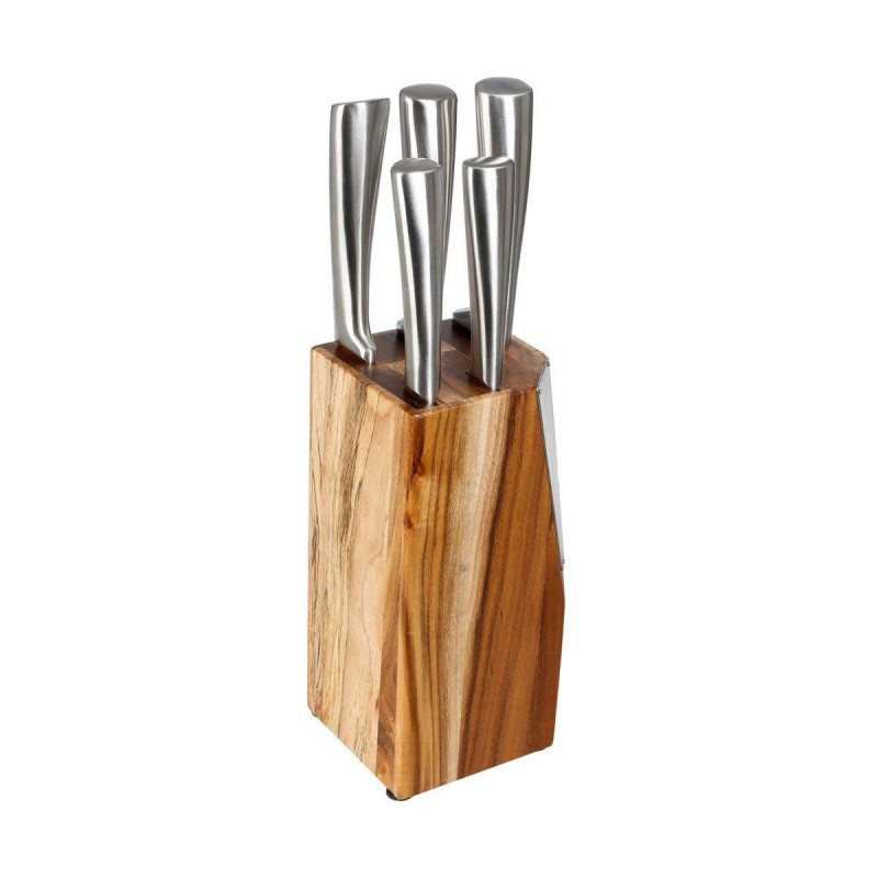 Set di Coltelli con Supporto in Legno 5five Simply Smart
