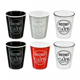 Set da Caffè 5five Simply Smart Bistrot Multicolore 110 ml