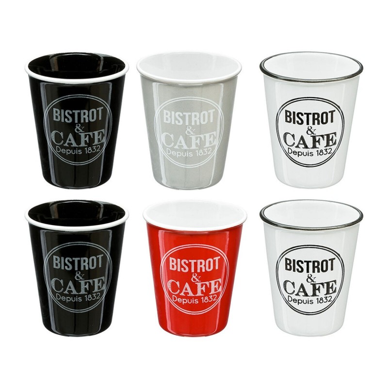 Set da Caffè 5five Simply Smart Bistrot Multicolore 110 ml