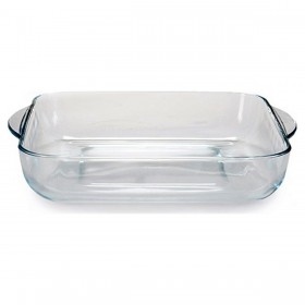 Set di Teglie da Forno Pasabahce 1690037 Trasparente Cristallo 1 L (2 Pezzi)