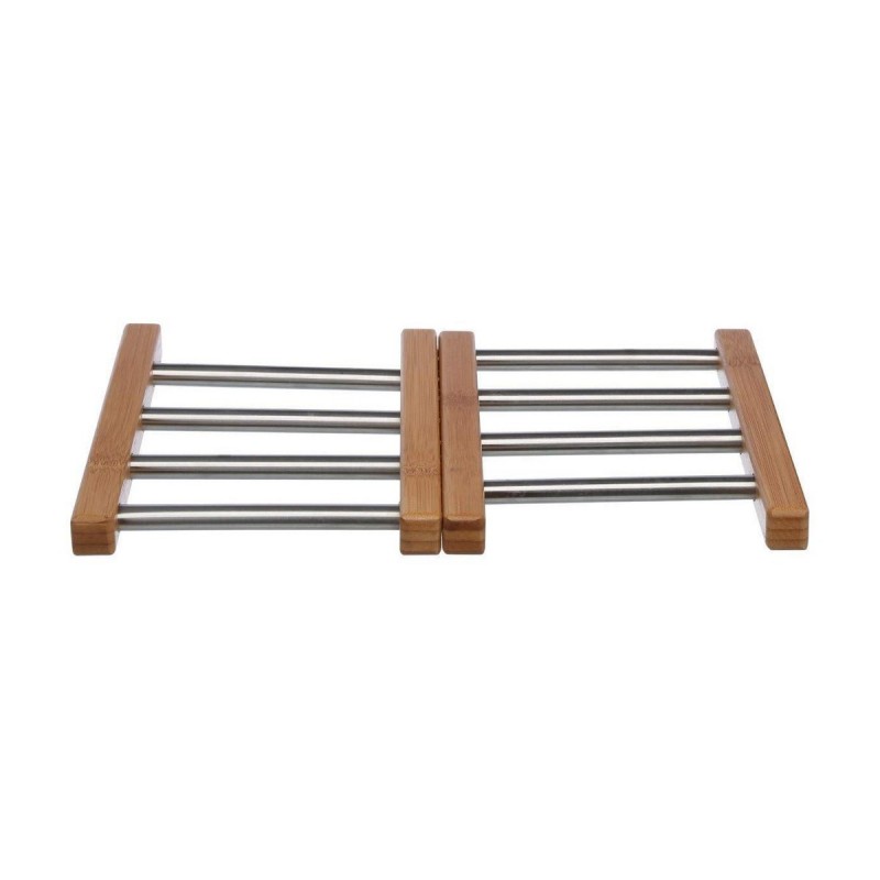 Sottopentola Secret de Gourmet Naturale Acciaio inossidabile 35,2 x 22,2 x 2 cm Estensibile