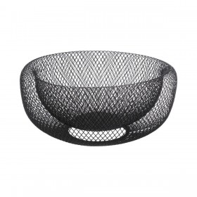 Portafrutta 5five Simply Smart Noir Kitchen Nero Metallo 27 cm Ø 27 cm