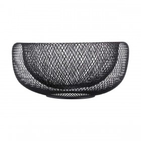 Portafrutta 5five Simply Smart Noir Kitchen Nero Metallo 27 cm Ø 27 cm