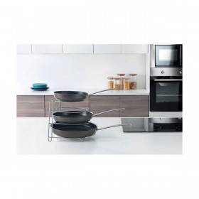 Contenitore per Sistemare le Padelle Metaltex Canyon Metallo (23 x 27 x 23 cm)