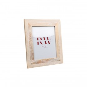 Cornice Portafoto Romimex Bianco Legno di mango Legno MDF 2 x 25 x 20 cm
