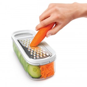 Grattugia con Contenitore Metaltex Rap-Box 3 in 1 ABS Acrilico (21 cm)
