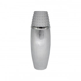 Vaso Romimex Argentato Ceramica 14 x 41 x 14 cm