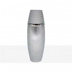 Vaso Romimex Argentato Ceramica 14 x 41 x 14 cm