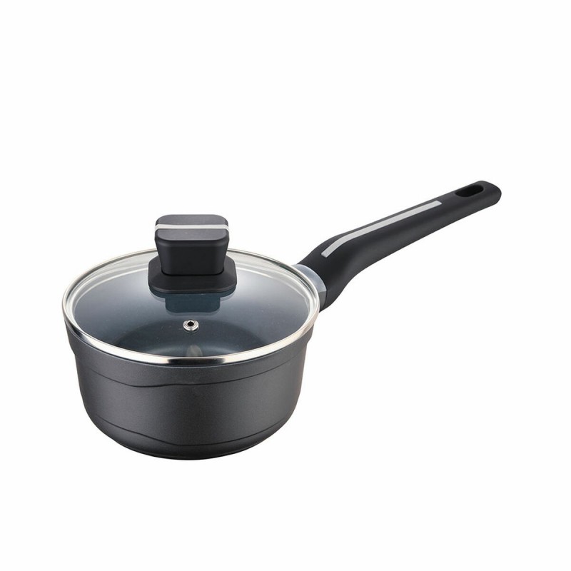 Casseruola con Coperchio San Ignacio Bistro SG6424 Nero opaco Alluminio fuso 1,3 L