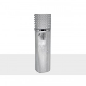 Vaso Romimex Argentato Ceramica 12 x 41 x 12 cm