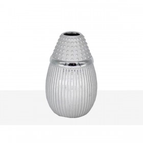 Vaso Romimex Argentato Ceramica 14 x 21 x 14 cm