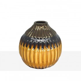 Vaso Romimex Senape Ceramica 16 x 16 x 16 cm