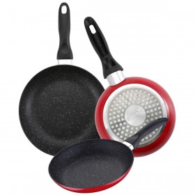 Set di padelle San Ignacio Rosso Alluminio