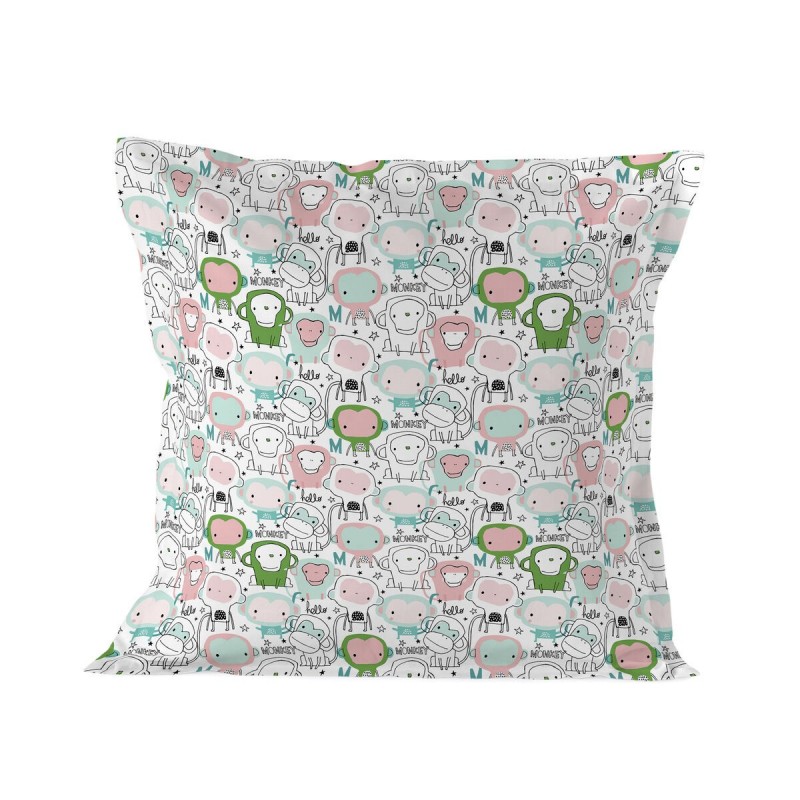 Federa HappyFriday Moshi Moshi Macaque Multicolore 80 x 80 cm