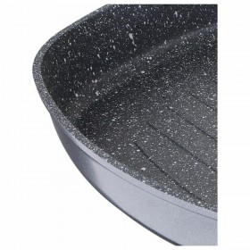 Griglia Masterpro BGMP-3287-BK Alluminio Alluminio Forgiato Ø 28 cm 28 x 28 x 4,5 cm (4 Pezzi)