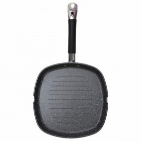 Griglia Masterpro BGMP-3287-BK Alluminio Alluminio Forgiato Ø 28 cm 28 x 28 x 4,5 cm (4 Pezzi)