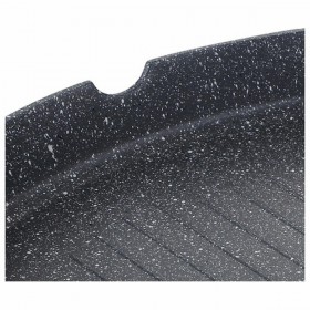 Griglia Masterpro BGMP-3287-BK Alluminio Alluminio Forgiato Ø 28 cm 28 x 28 x 4,5 cm (4 Pezzi)