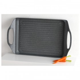 Griglia San Ignacio Lava Alluminio 45 x 27 cm Grigio