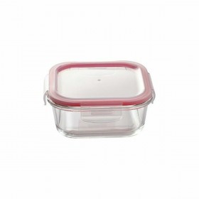 Set di scatole porta pranzo Bergner Walking Anywhere Vetro Borosilicato cuadradas Quadrato 320 ml 520 ml 800 Pagine Rosso
