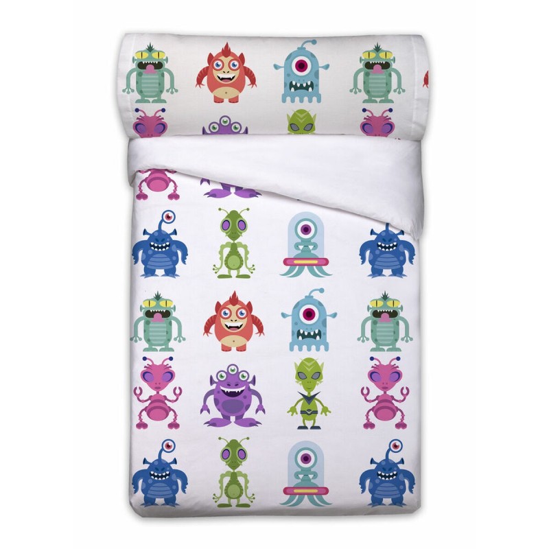 Set di copripiumino Pierre Cardin ALIENS Bianco Singolo 3 Pezzi