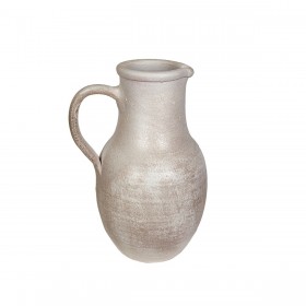Vaso Romimex Grigio Ceramica 22 x 30 x 16 cm Con maniglia