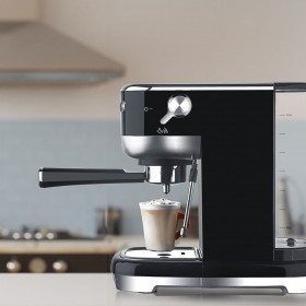 Caffettiera Express a Leva EDM 07707 Nero 2 Tazze 1,3 L