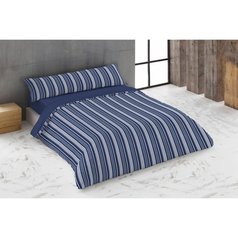 Set di copripiumino Hosteline KING Azzurro Osimano 260 x 240 cm 4 Pezzi