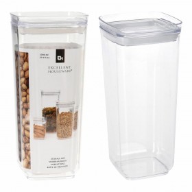 Barattolo Excellent Houseware Trasparente Plastica 1,7 L