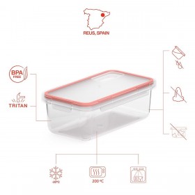 Contenitore per Conservare gli Alimenti Valira 6090/50 Ermetico Trasparente Plastica 750 ml