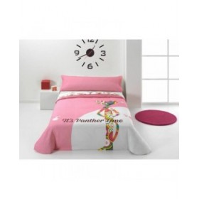 Set di copripiumino Hosteline PINK PANTER Pp Multicolore Singolo 3 Pezzi