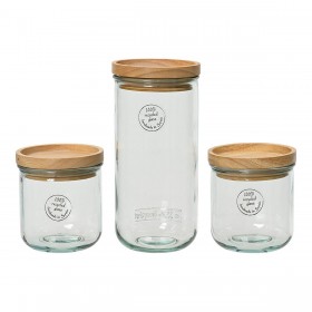 Set di 3 Barattoli EDM 869702 Trasparente