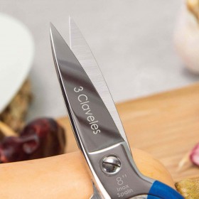 Forbici da Cucina 3 Claveles 8" Acciaio inossidabile Azzurro Multiuso