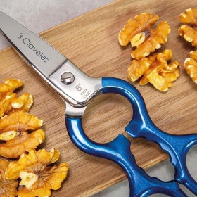 Forbici da Cucina 3 Claveles 8" Acciaio inossidabile Azzurro Multiuso