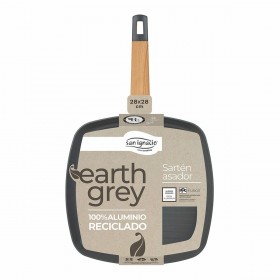 Padella griglia San Ignacio Earth Grey SG-6754 Grigio Alluminio 28 x 28 cm