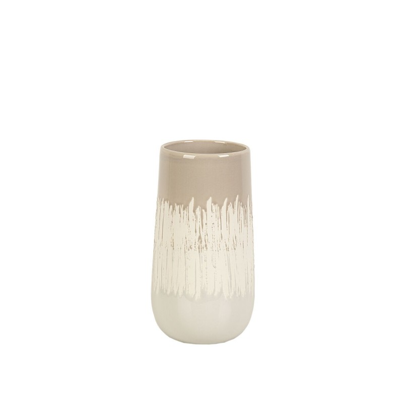Vaso Romimex Beige Grigio Ceramica 14 x 23 x 14 cm