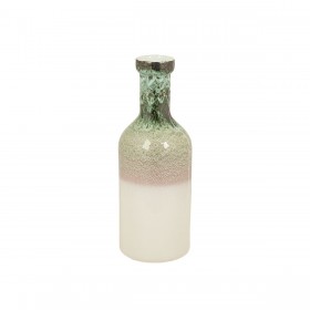 Vaso Romimex Bianco Verde Ceramica 13 x 37 x 13 cm