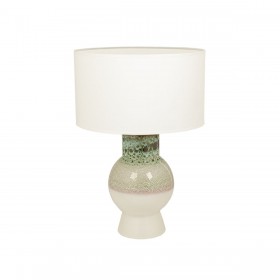 Lampada da tavolo Romimex Bianco Verde Ceramica 33 x 49 x 33 cm