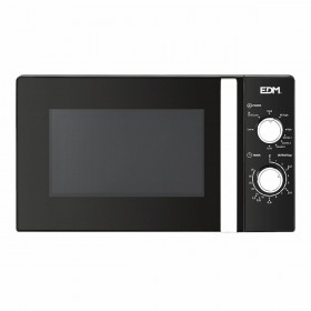 Microonde con Grill EDM 07413 Black Design Nero 1000 W 700 W 20 L